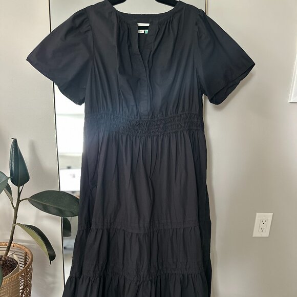 Anthropologie - Somerset Maxi Dress - 1X - Black - Picture 4 of 5